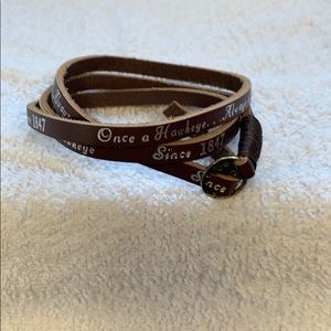 Leather wrap bracelet